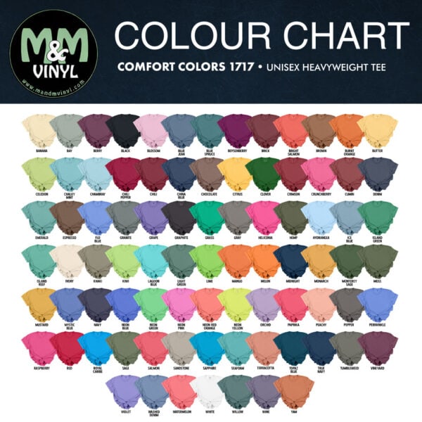 Adult Comfort Color Tee – M&M Vinyl