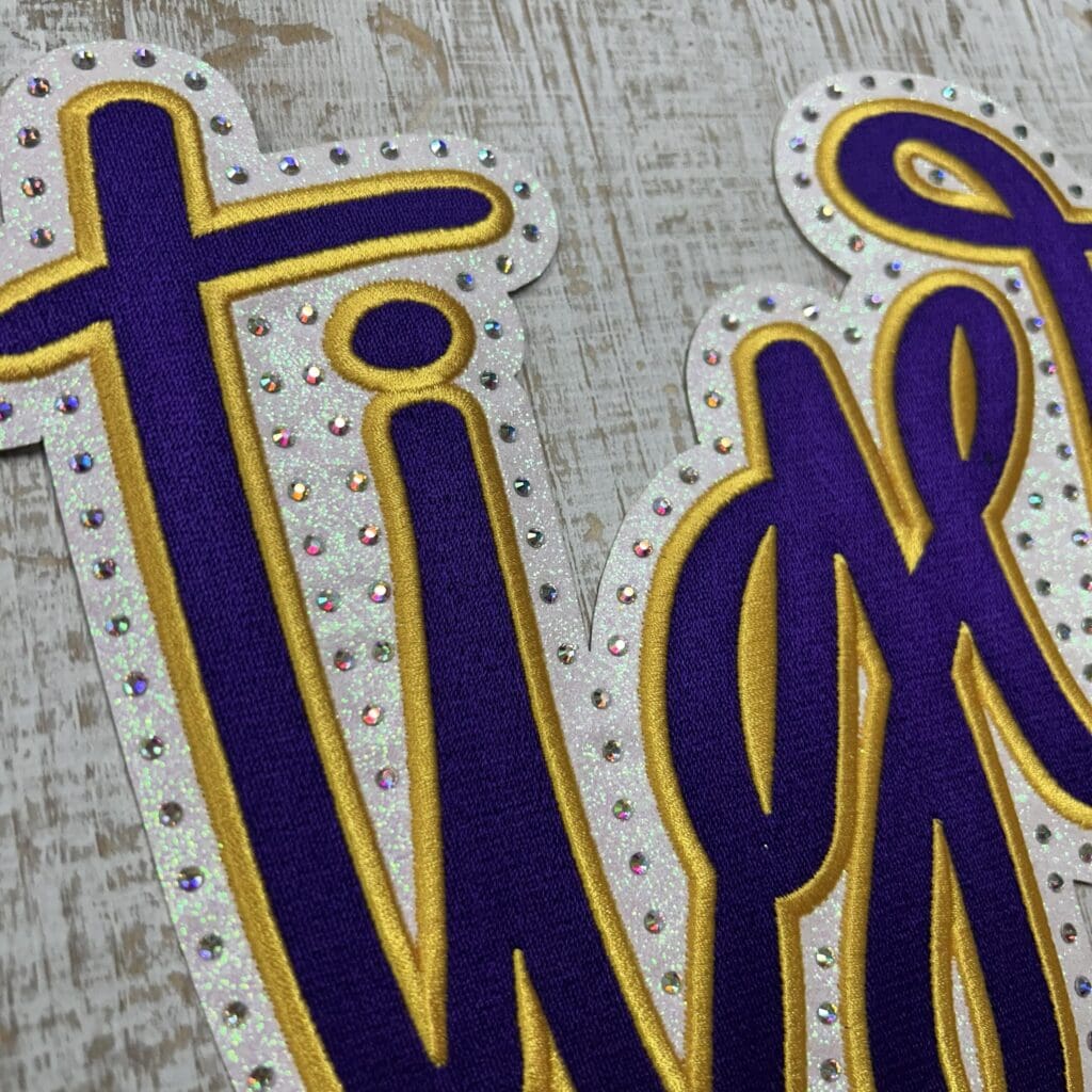 Tigers Embroidered Rhinestone Patch – M&M Vinyl